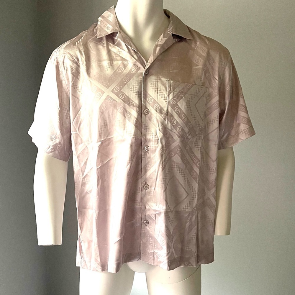 Men's Pink Short Sleeve Shirt Urban  NWT